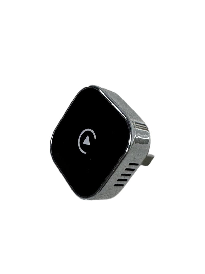 Wireless CarPlay Adapter for Cars with Built-in Wired CarPlay (Silver Frame)